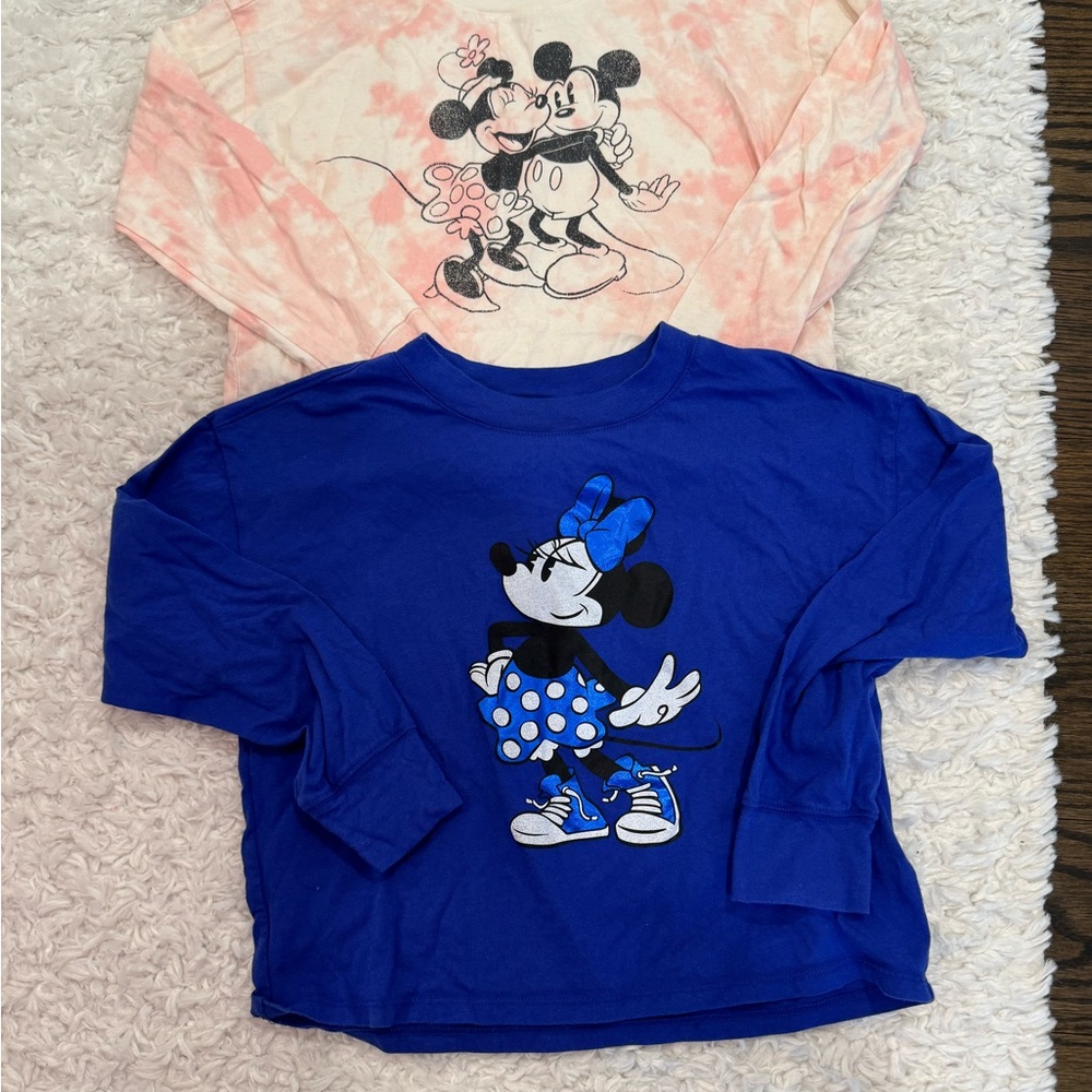 Two long sleeve Disney tops